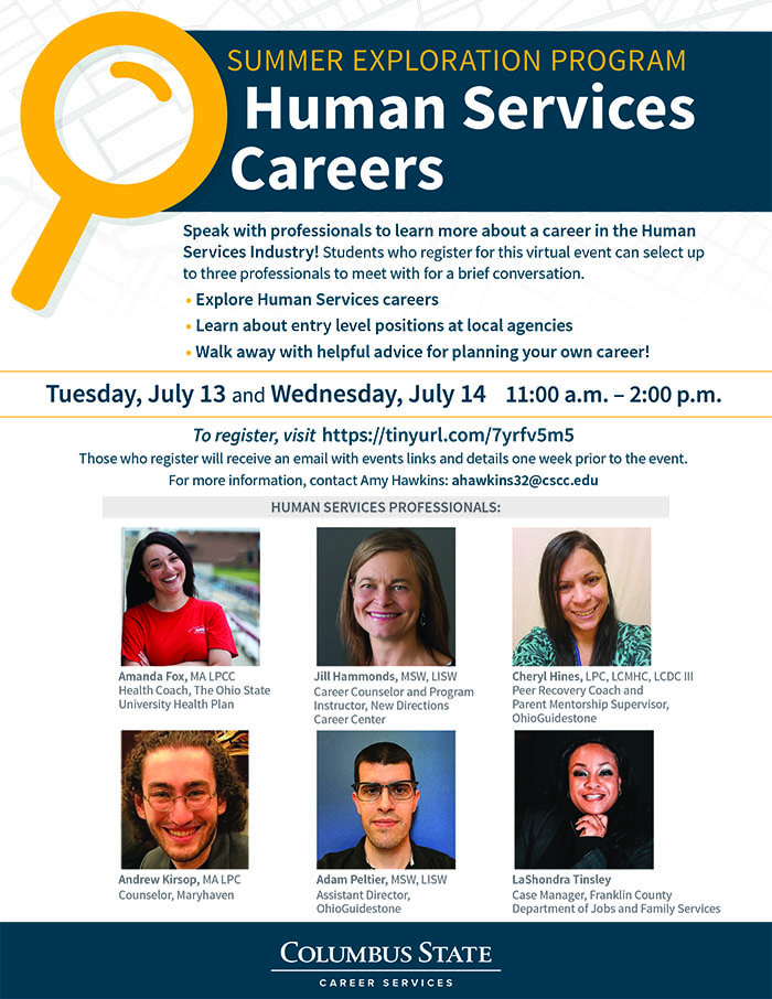 Career options in social work, counseling, and human services